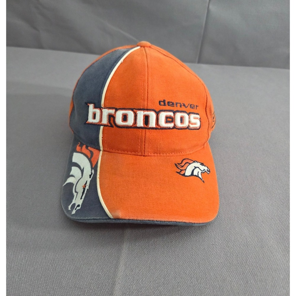 Vintage Reebok Pro Line Hat Mens Adjustable Orange White Denver Broncos NFL Cap